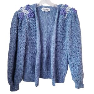 Vintage Alexandria Blue Purple Knit Sweater